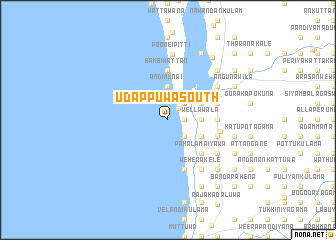 map of Udappuwa South
