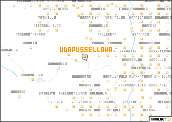 map of Uda Pussellawa