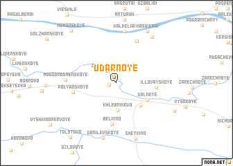 map of Udarnoye