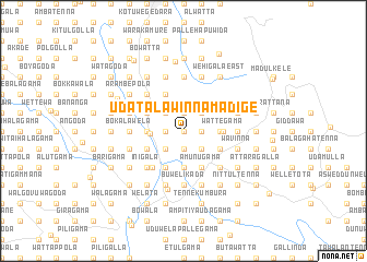 map of Uda Talawinnamadige