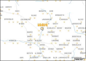 map of Udave