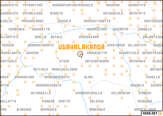 map of Udawalakanda