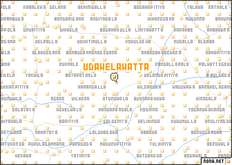 map of Udawelawatta