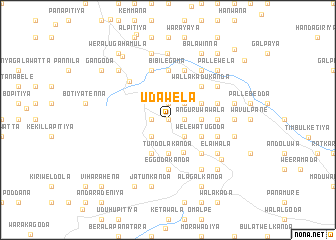 map of Udawela