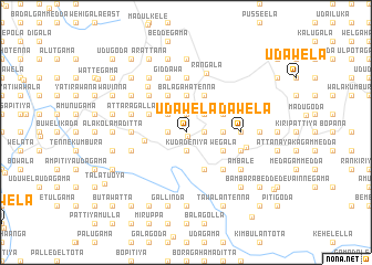 map of Udawela