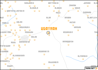 map of ‘Udaymah