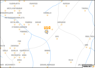 map of Uda