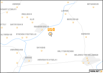 map of Uda