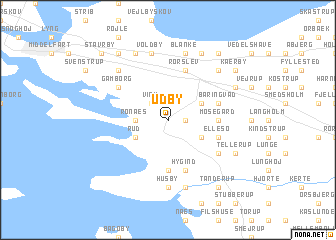 map of Udby