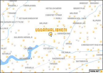 map of Uddānwāli Bheni