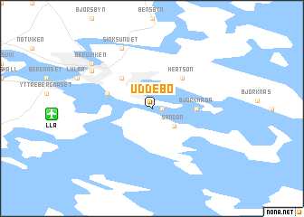 map of Uddebo