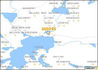 map of Uddnäs