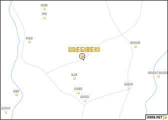 map of Udegi Beki