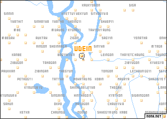 map of Udein