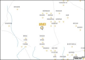 map of Udei