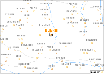 map of Ūdekai