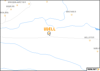 map of Udell