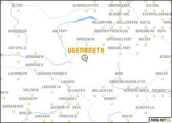 map of Udenbreth