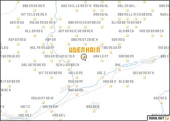 map of Udenhain