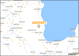 map of Udënisht