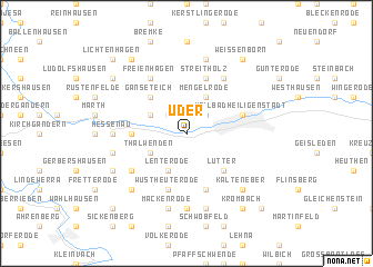 map of Uder