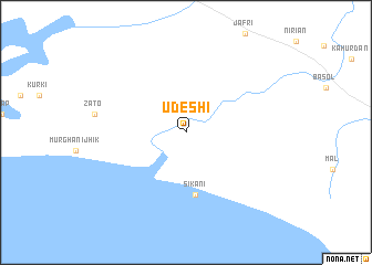 map of Udeshi