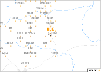 map of Ude