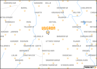 map of Udgaon