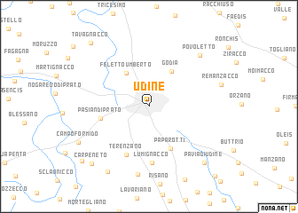 map of Udine