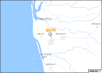 map of Udipi