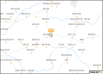 map of Udi