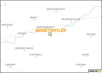 map of Udmurtskiy Lem