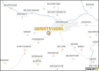 map of Udmurt-Syugail