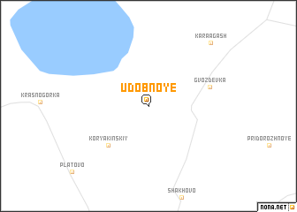 map of Udobnoye