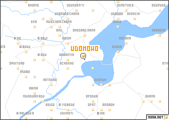 map of Udomowo