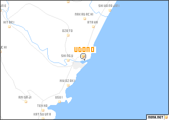 map of Udono