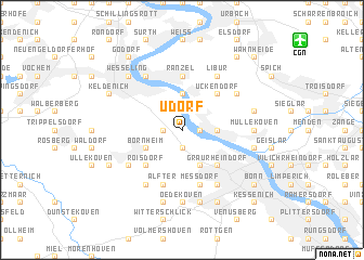 map of Üdorf