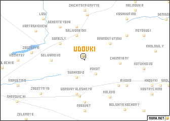 map of Udovki