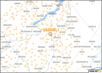 map of Udowāli