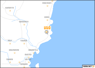 map of Udo