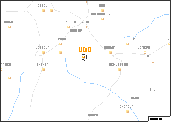 map of Udo