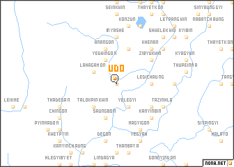 map of Udo