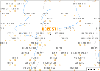 map of Udreşti