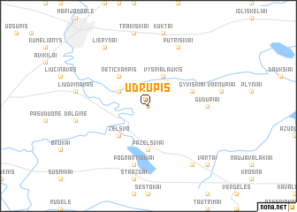 map of Udrupis