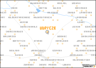 map of Udrycze