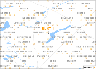 map of Udryń