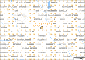 map of Udugammana