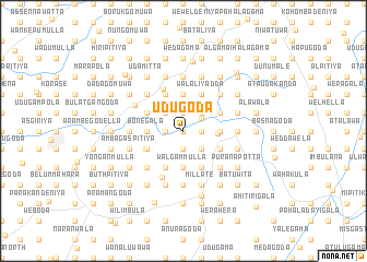 map of Udugoda
