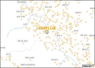 map of Udurlije