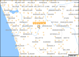 map of Uduwara